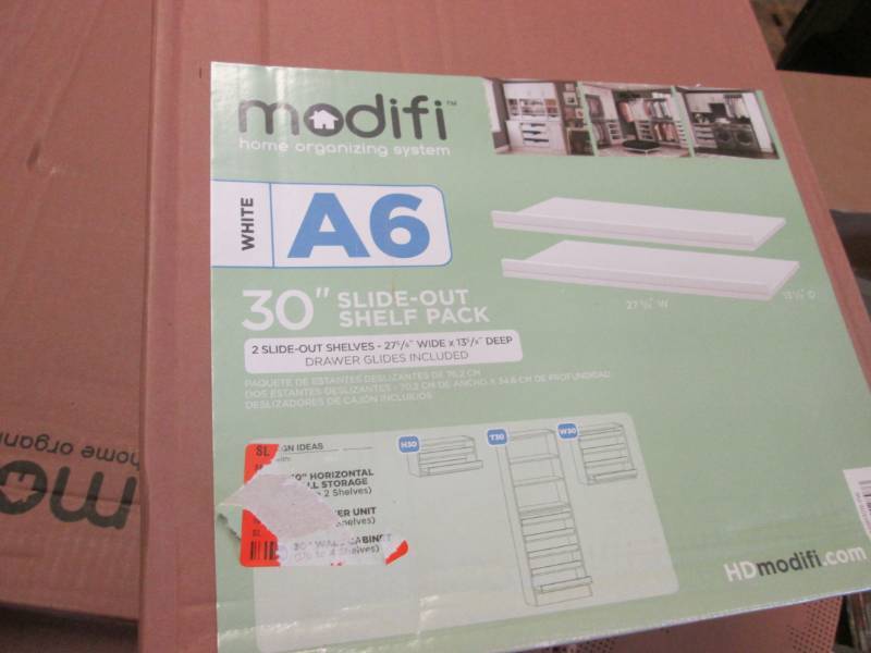 lot 24 image: Modifi 30 in. x 3 in. Rollout Shelv...