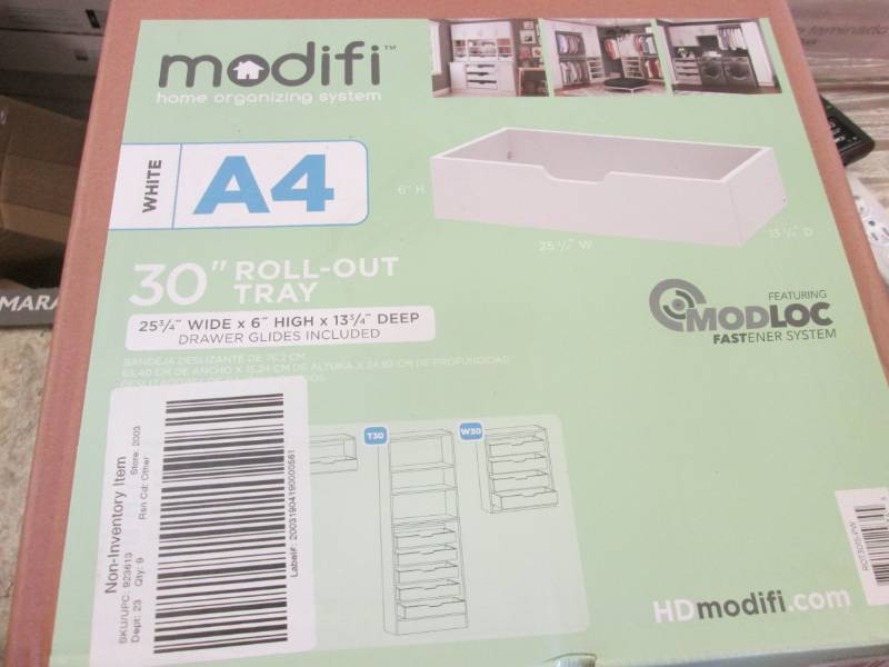 lot 29 image: Modifi 30 in. x 6 in. Closet Rollou...