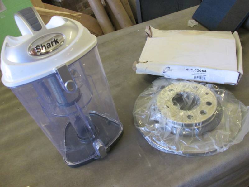 lot 57 image: Standard Brake Rotor, Shark Vacuum ...