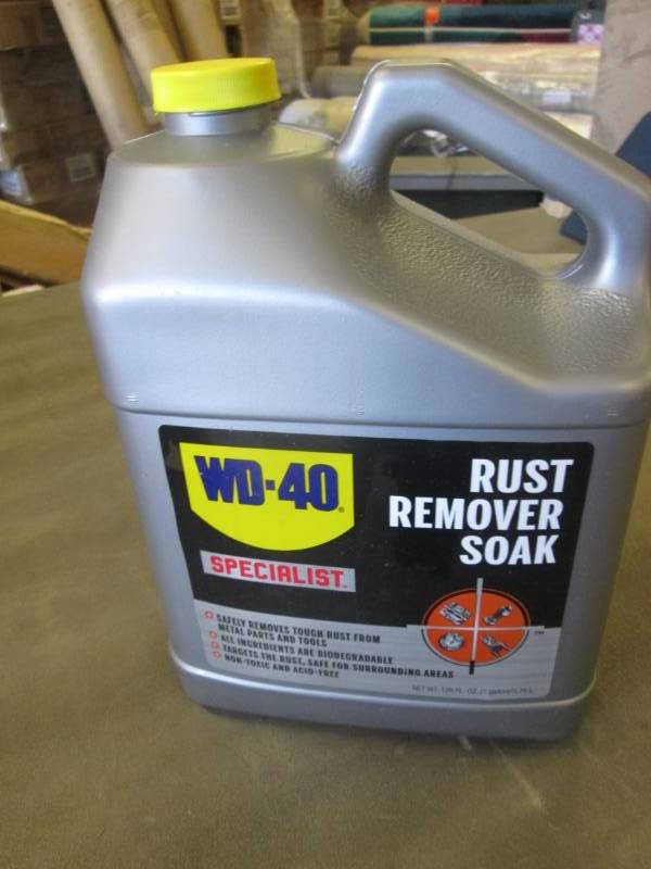 lot 58 image: 2 Gallons WD-40 Rust Remover Soak...
