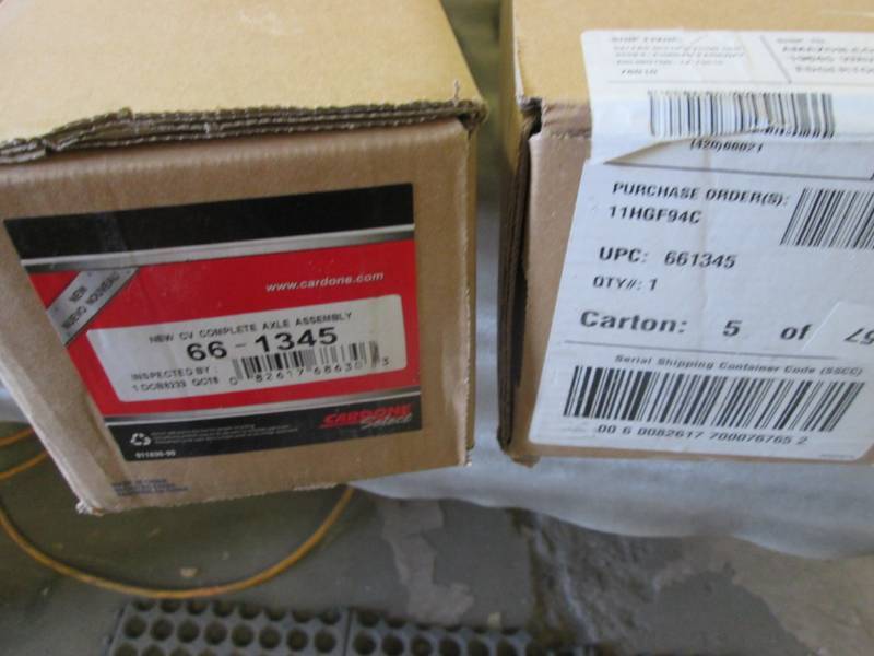 lot 64 image: Lot of 2 Axle Assembly Retail $35.6...