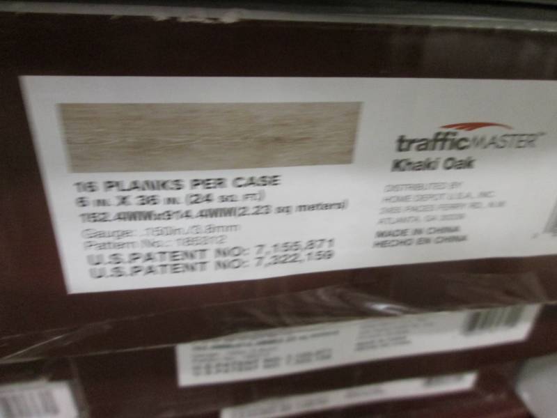lot 68 image: 7 Cases TrafficMaster Khaki Oak 6 i...