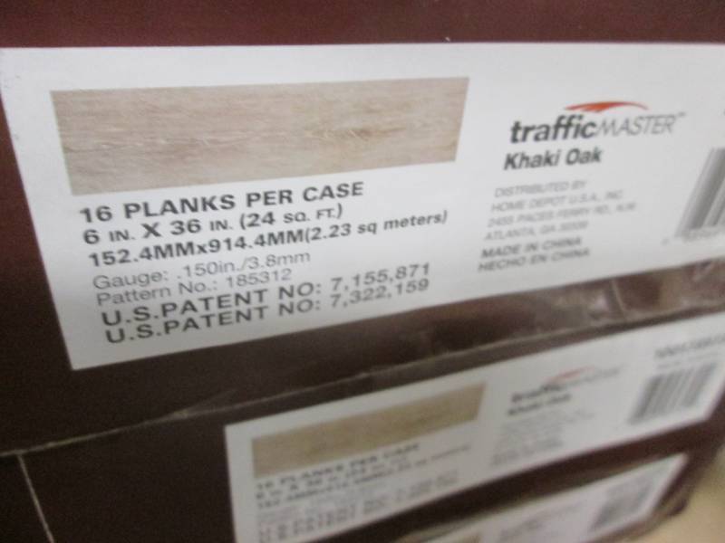 lot 69 image: 7 Cases TrafficMaster Khaki Oak 6 i...