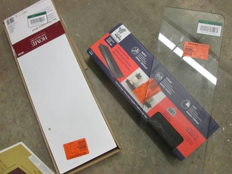 lot 77 image: 3 Assorted Shelves- see images...