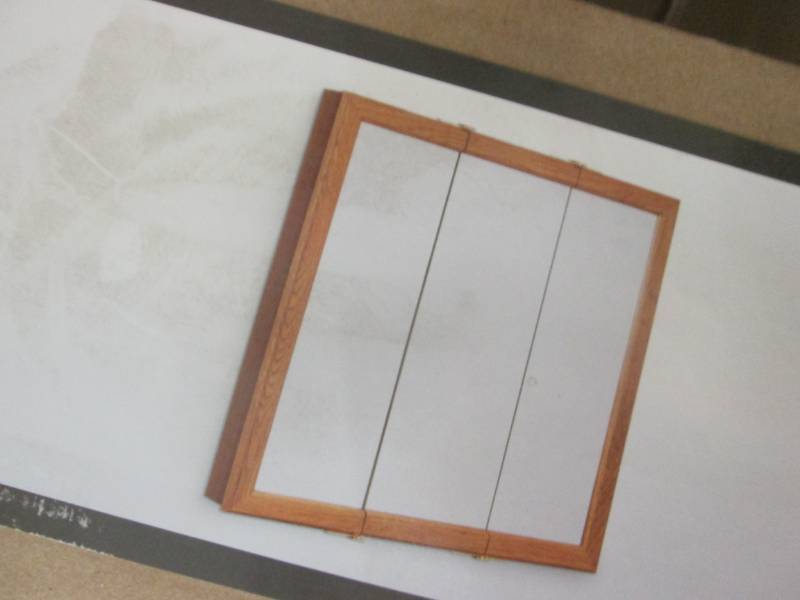 lot 92 image: 30 inch Oak Framed Surface Mount Tr...