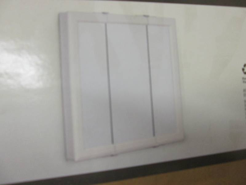 lot 94 image: 24 inch White Surface Mount Framed ...