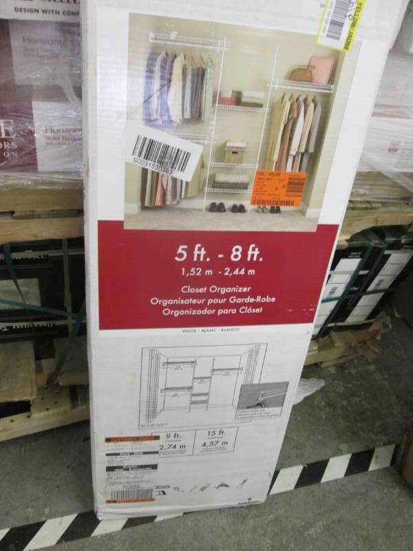 lot 97 image: ClosetMaid SuperSlide 5 ft. to 8 ft...