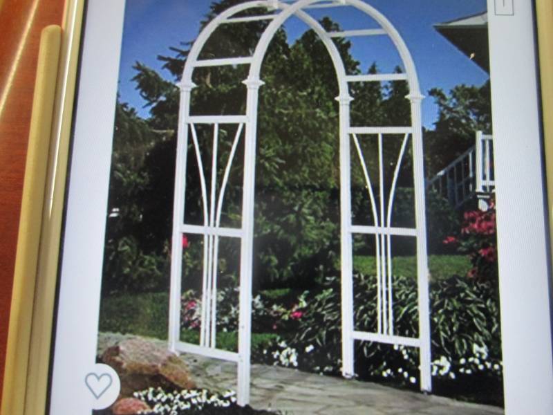 lot 126 image: Dublin 45x85 inch Vinyl Arbor open ...