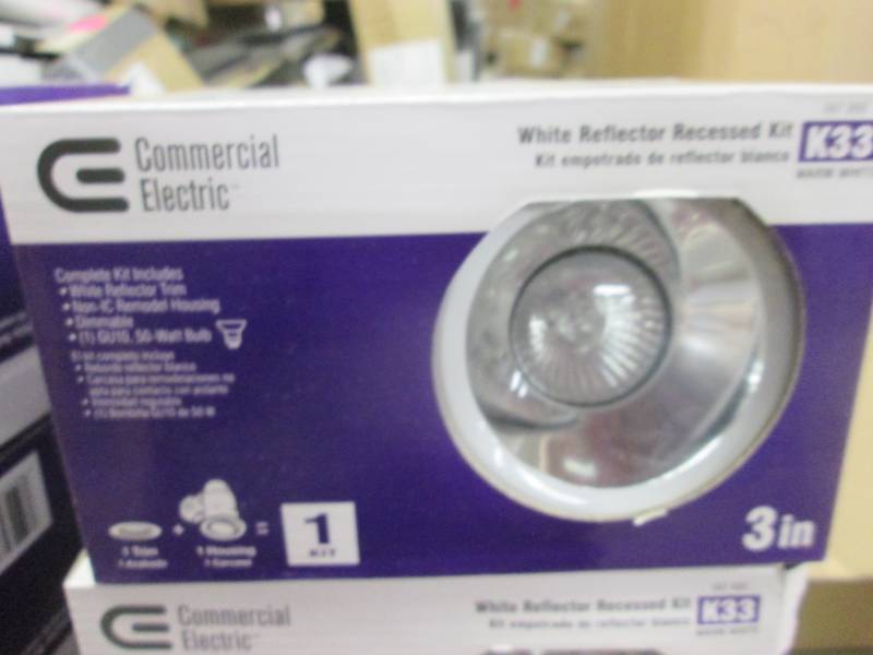 lot 155 image: 4 Commercial Electric White Reflect...