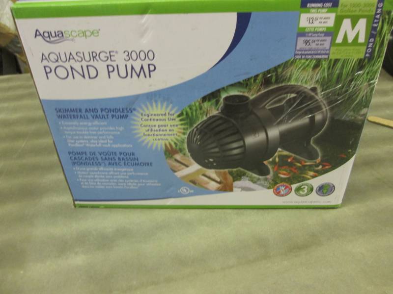 lot 169 image: Aquascape 91018 AquaSurge 3000 GPH ...