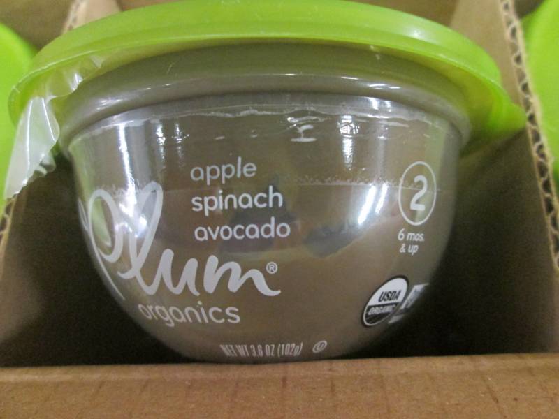 lot 178 image: 5 Cases of 12- 3.8 oz Plum Organics...