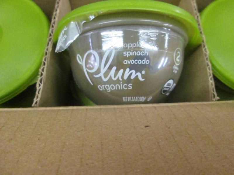 lot 184 image: 5 Cases of 12- 3.8 oz Plum Organics...