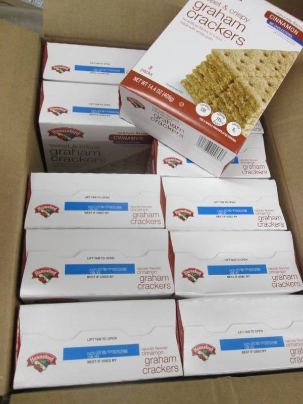 lot 215 image: Case of 12 Boxes Hannaford Cinnamon...