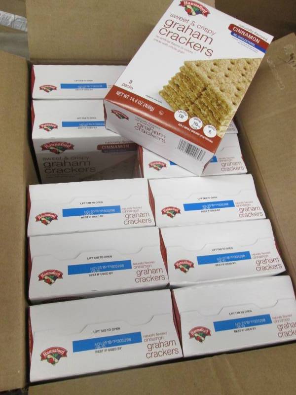 lot 217 image: Case of 12 Boxes Hannaford Cinnamon...