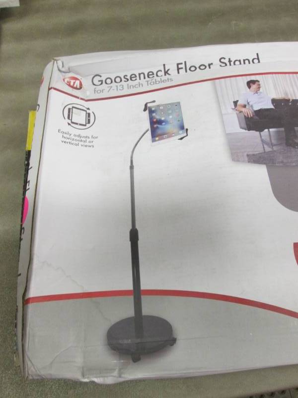 lot 240 image: Gooseneck Tablet Floor Stand...