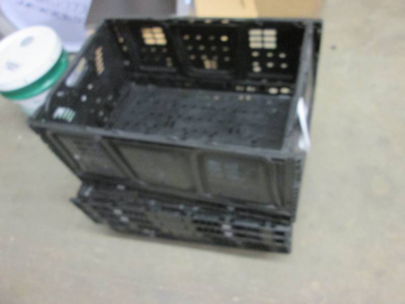 lot 254 image: 7 Large Collapsible Produce Crates...
