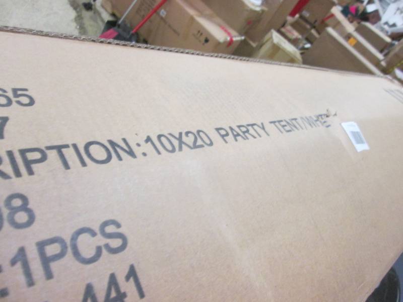 lot 272 image: 10 x 20 White Party Tent open box A...
