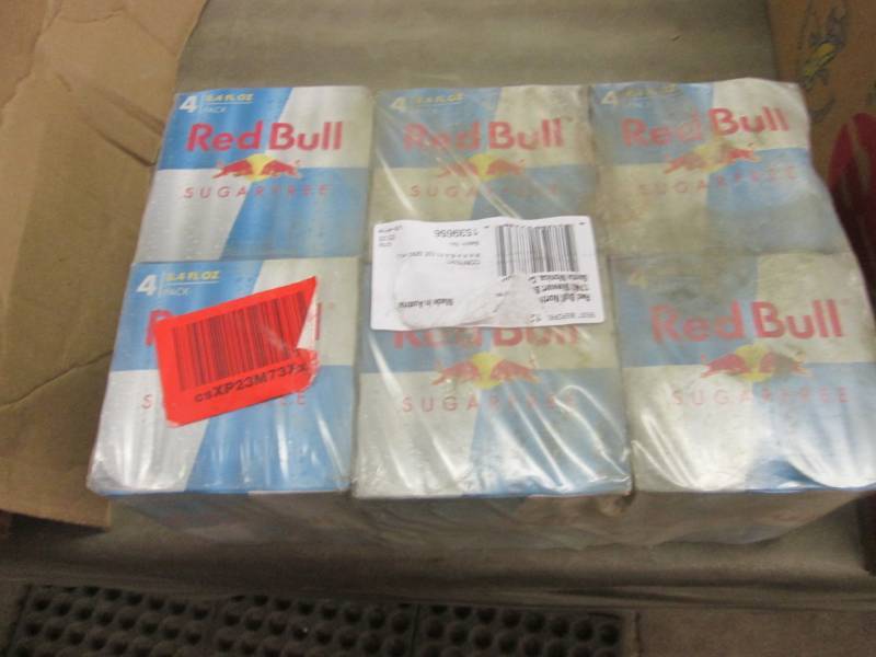lot 300 image: 6- 4pks Red Bull Sugar Free- past d...