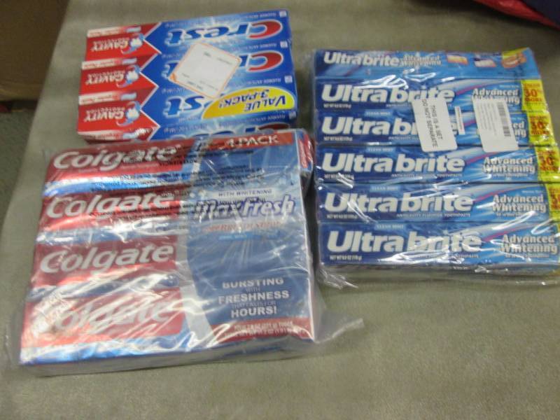 lot 307 image: Toothpaste Lot- past date...
