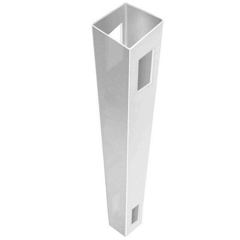 lot 40 image: Veranda Linden 5 in. x 5 in. x 9 ft. White Vinyl Routed Fence Line Post 73013030 - 2 Posts