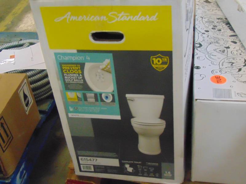 lot 41 image: American Standard Champion White Round Comfort Height 2-piece 731BA001S.020