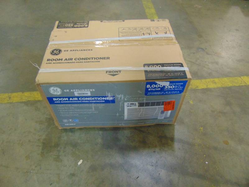 lot 43 image: GE 8001 BTU ENERGY STAR 115-Volt Electronic Through-the- Window Room Air Conditioner AEL08LV