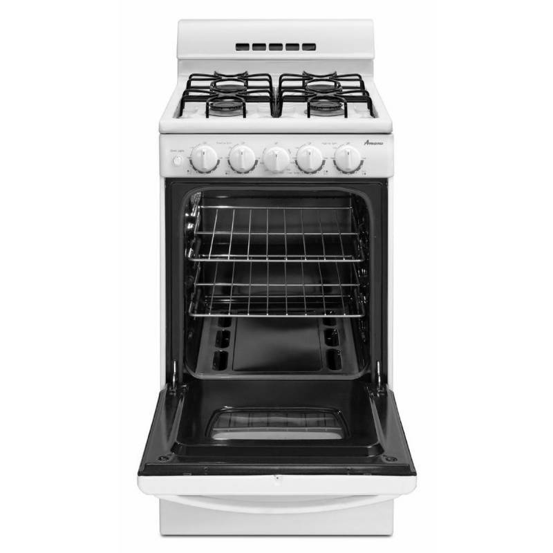 lot 56 image: Amana 20 in. 2.6 cu. ft. Gas Range in White AGG222VDW