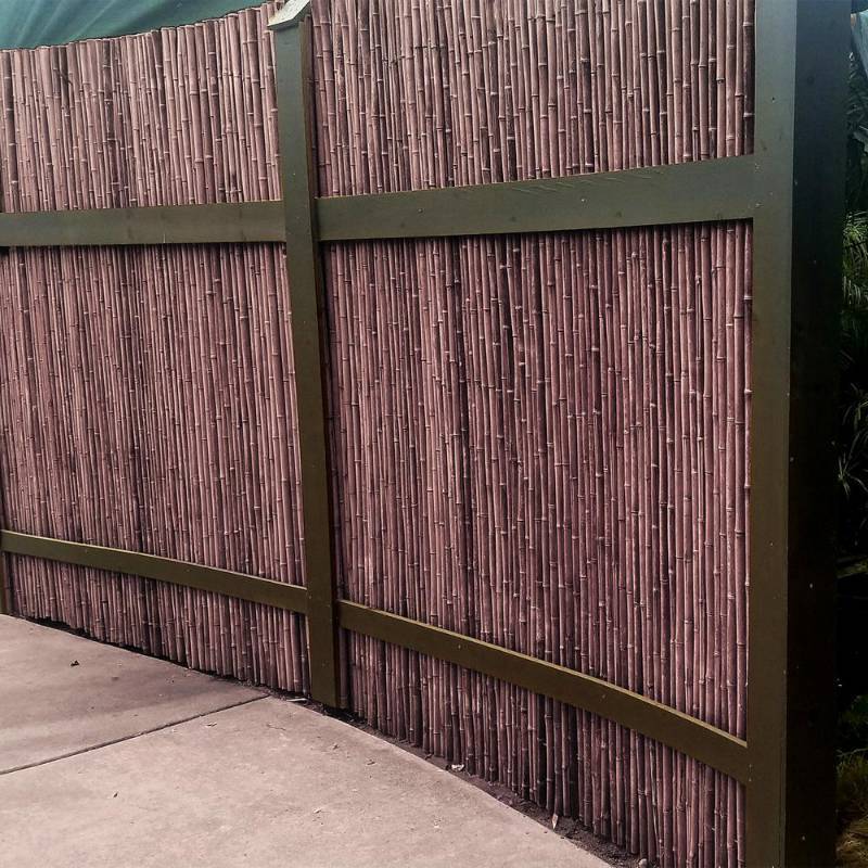 Backyard X Scapes 6 Ft H X 8 Ft W X 1 In D Carbonized Natural