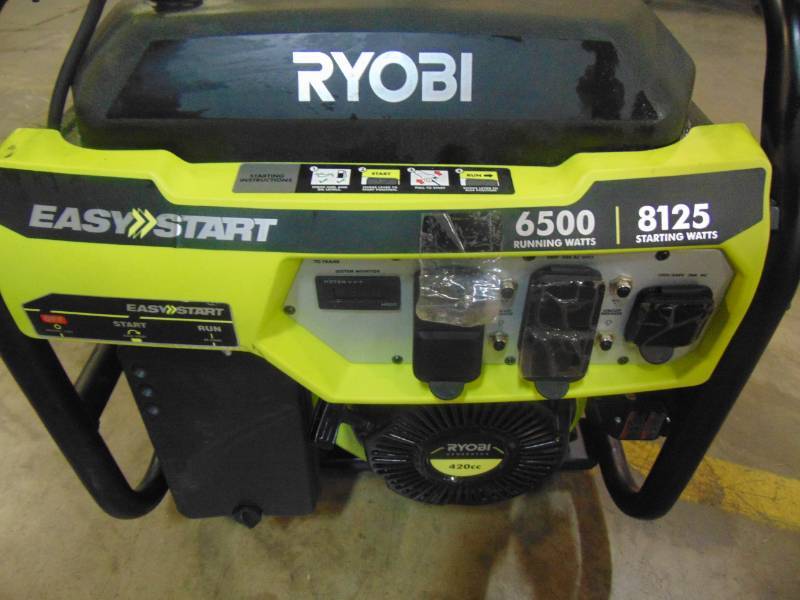 Ryobi 6,500-Watt Gasoline Powered Portable Generator with CO Shutdown