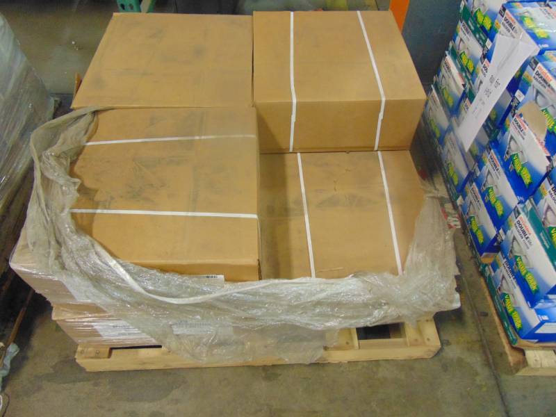 lot 112 image: PAC Plastic Strapping 7 Cases, Machine Grade Polypropylene, Wdth, 12-12mm, Length 9900 Feet, Break, 325 Lbs., Coil Size, 8x8, Col, White 48M.32.2299