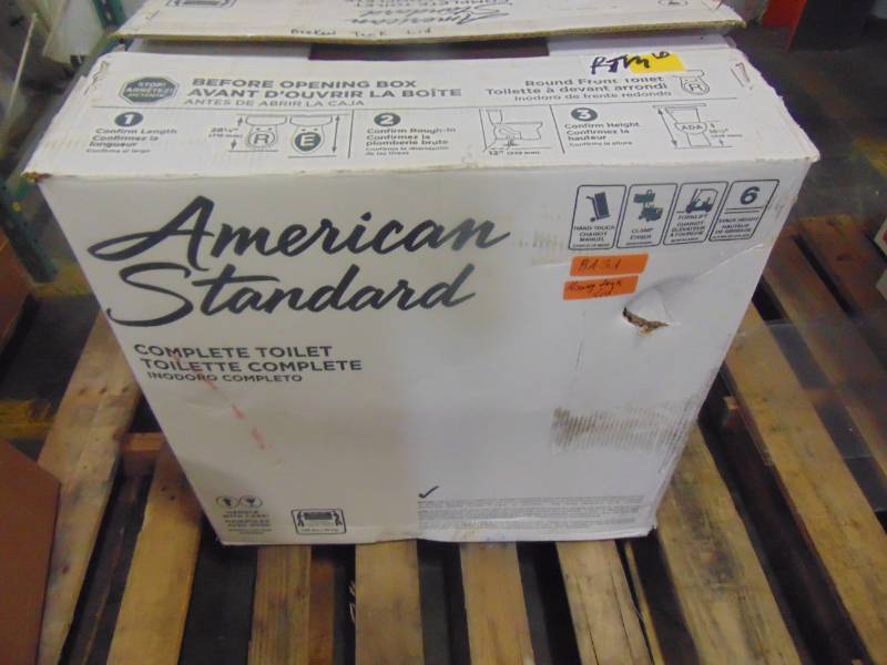 lot 144 image: American Standard Champion White Round Comfort Height 2-piece 731BA001S.020