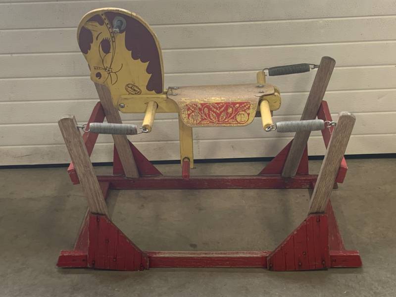 1940s Antique Whismsy Rocking Horse 24 Tall