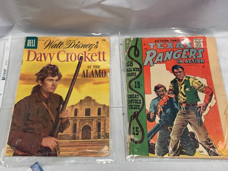 Davy Crockett & Texas Rangers Comic Books