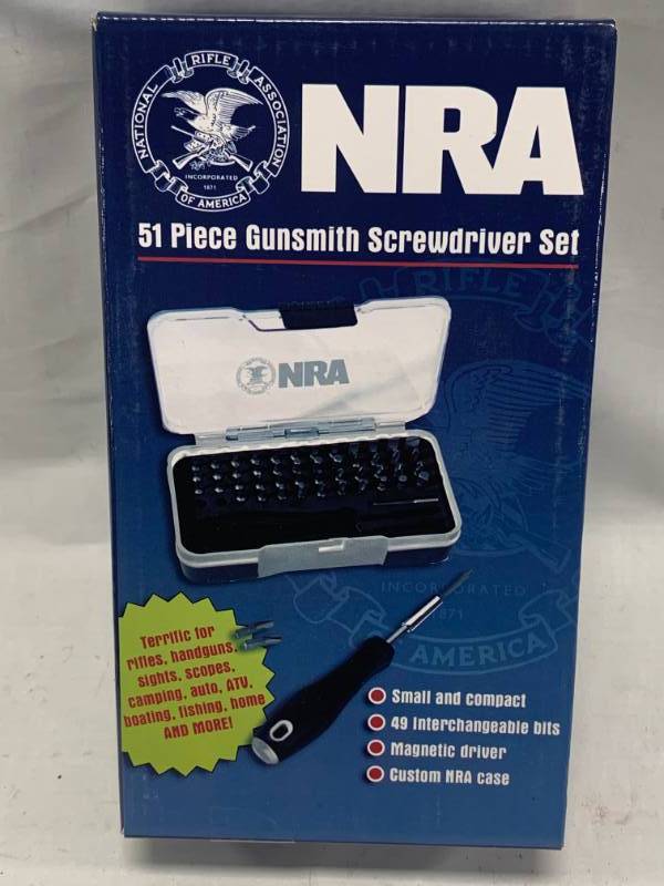 Brand New NRA 51pc Gunsmith Screwdriver Set