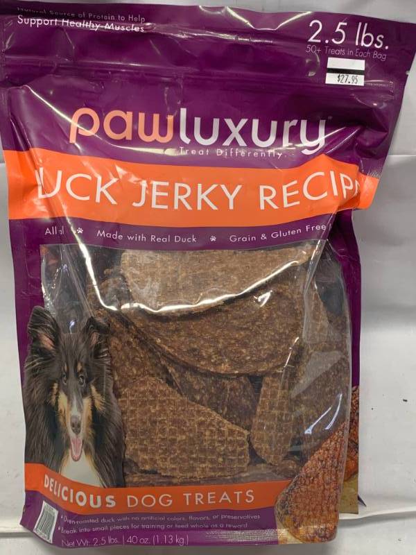 Duck Jerky Dog Treats 2.5 Pounds  $24.95 at Costco