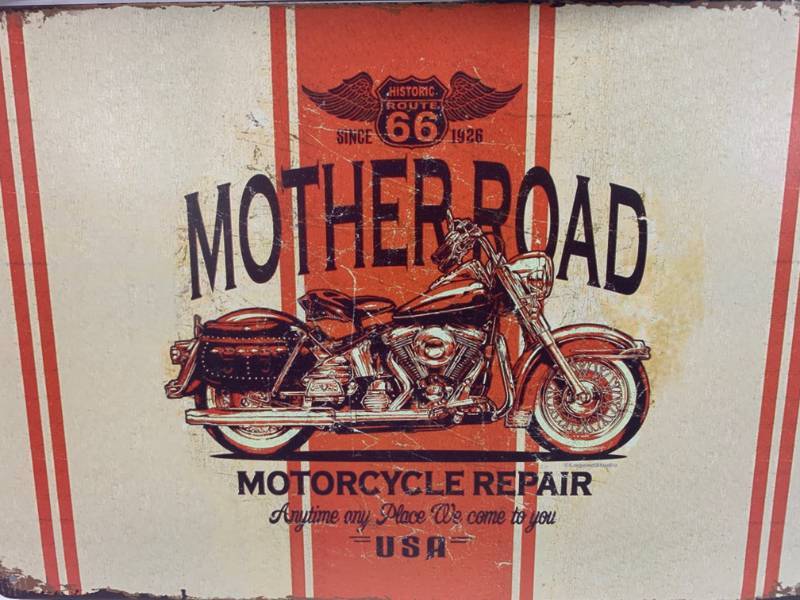 Motorcycle Metal Sign