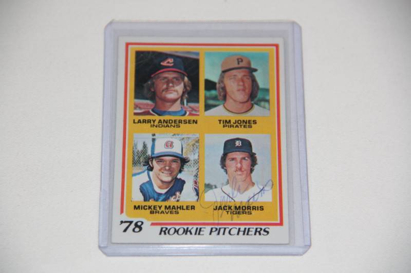 lot 4 image: Jack Morris 1978 Topps Rookie Card Auto (JSA COA)