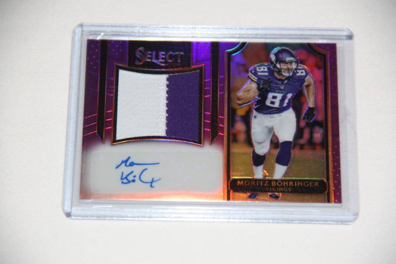 lot 30 image: 2016 Select Moritz Bohringer Auto Patch Rookie Card 4560