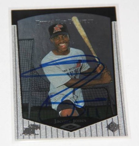lot 53 image: Jacques Jones 1997 SP Prospects In Person Auto  The Smoky Collection