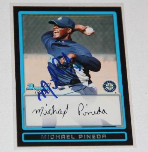 lot 58 image: Michael Pineda 2009 Bowman In Person Auto  The Smoky Collection