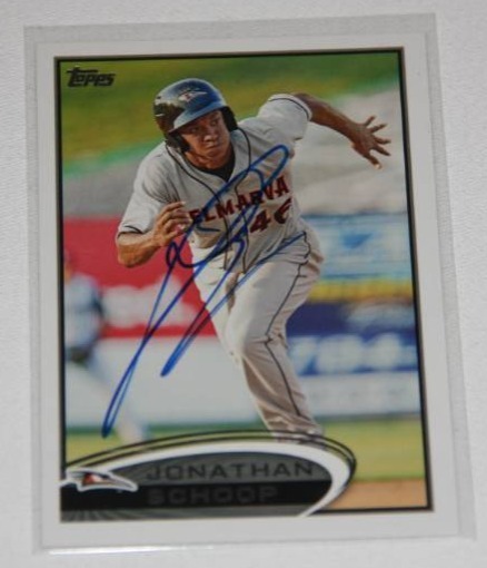 lot 61 image: Jonathan Schoop 2012 Topps Pro Debut In Person Auto  The Smoky Collection