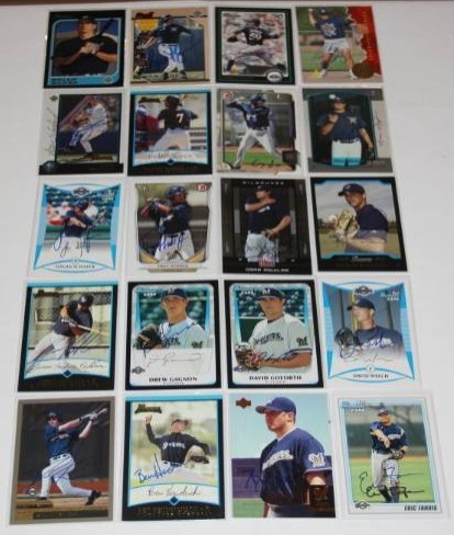 lot 70 image: Milwaukee Brewers In Person Auto 20 Card Lot  The Smoky Collection