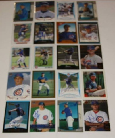 lot 72 image: Chicago Cubs In Person Auto 20 Card Lot  The Smoky Collection