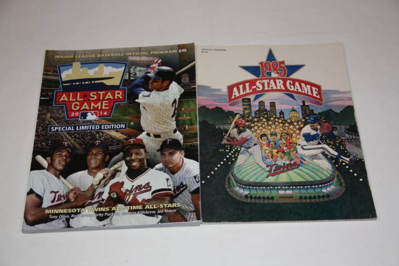 lot 77 image: Minnesota MLB All Star Game Program Lot 1985 and 2014