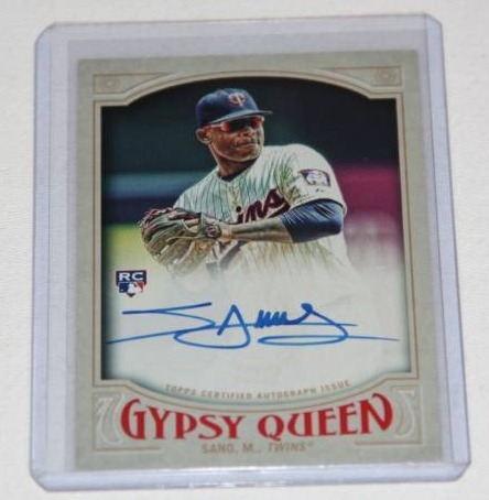 lot 85 image: Miguel Sano 2016 Gypsy Queen Auto Rookie
