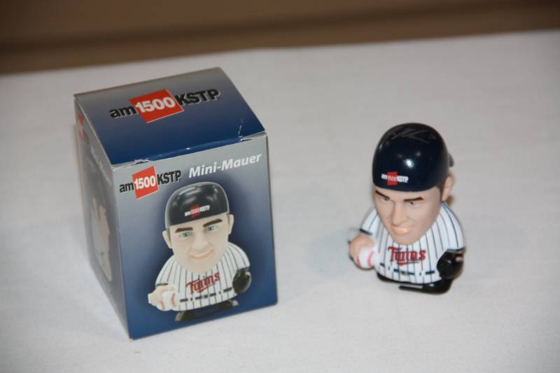 lot 88 image: Joe Mauer Minnesota Twins Wind Up Toy Auto