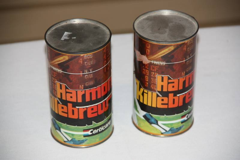 lot 89 image: Vintage Harmon Killebrew Certicare Cans Lot  2 Cans