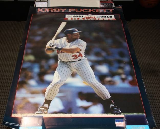 lot 105 image: Kirby Puckett 1987 Starline Full Size Poster