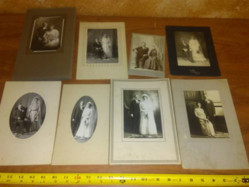 lot 1 image: Antique wedding photos - 8