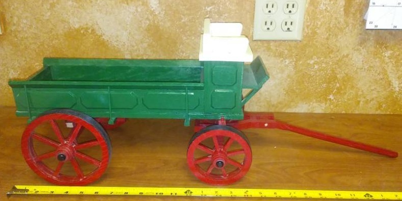 lot 25 image: Handcrafted wood Buckboard wagon